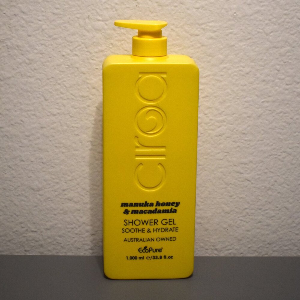 Ciroa‎ Shower Gel Unisex 1000ml Yellow New Manuka Honey Macadamia Soothe Hydrate